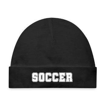 Soccer Bold  - Baby Premium Organic Mütze - Schwarz - Vorne