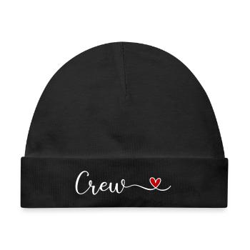Crew - Baby Premium Organic Mütze - Schwarz - Vorne