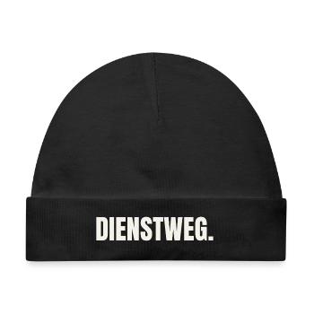 Dienstweg - Beamter Verwaltung Amt Spruch - Baby Premium Organic Mütze - Schwarz - Vorne