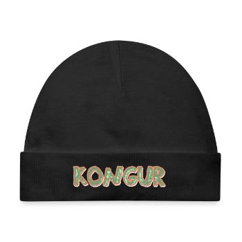 Kongur als Trekking - Baby Premium Organic Mütze - Schwarz - Vorne