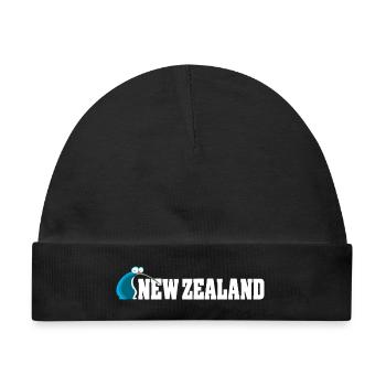 Kiwi-Vogel-Karikatur Neuseeland - Baby Premium Organic Mütze - Schwarz - Vorne