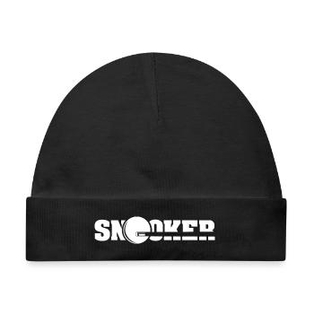 snooker queue symbol billard Spieler Logo icon - Baby Premium Organic Mütze - Schwarz - Vorne