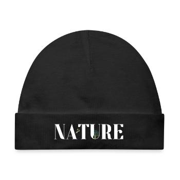 Natur - Baby Premium Organic Mütze - Schwarz - Vorne