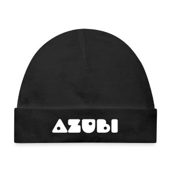 Azubi Tshirt - Baby Premium Organic Mütze - Schwarz - Vorne