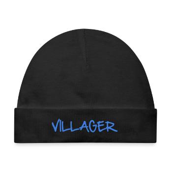 VILLAGER - Baby Premium Organic Mütze - Schwarz - Vorne