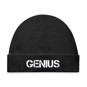 GENIUS - Baby Premium Organic Mütze - Schwarz - Vorne