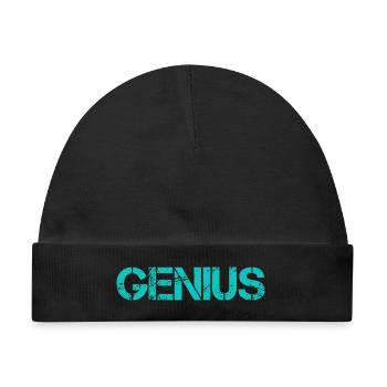GENIUS - Baby Premium Organic Mütze - Schwarz - Vorne