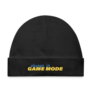 ALWAYS IN GAME MODE - Baby Premium Organic Mütze - Schwarz - Vorne