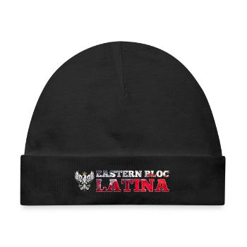 Ostblock Latina Polin Polen weißer Adler Geschenk - Baby Premium Organic Mütze - Schwarz - Vorne