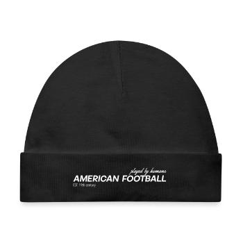 American Football - Baby Premium Organic Mütze - Schwarz - Vorne