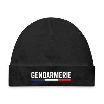 Gendarmerie Frankreich detailliertes Emblem - Baby Premium Organic Mütze - Schwarz - Vorne