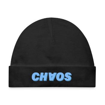 CHAOS - Baby Premium Organic Mütze - Schwarz - Vorne