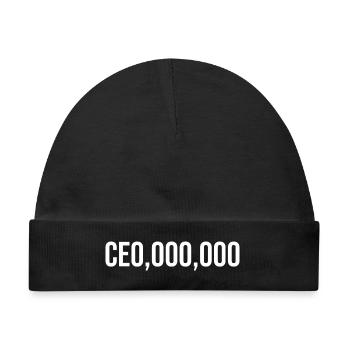 CEO - CEO,000,000 - Baby Premium Organic Mütze - Schwarz - Vorne