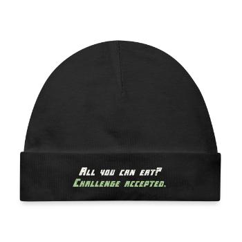 Challange Accepted - Baby Premium Organic Mütze - Schwarz - Vorne