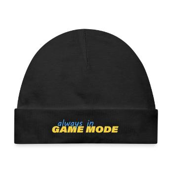 ALWAYS IN GAME MODE - Baby Premium Organic Mütze - Schwarz - Vorne