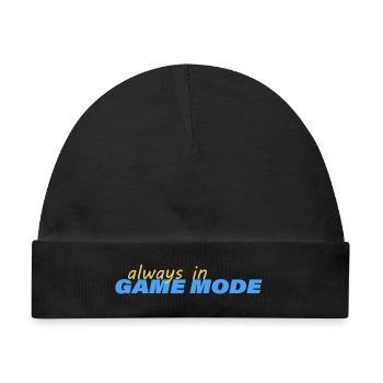 ALWAYS IN GAME MODE - Baby Premium Organic Mütze - Schwarz - Vorne