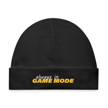 ALWAYS IN GAME MODE - Baby Premium Organic Mütze - Schwarz - Vorne
