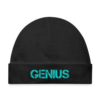 GENIUS - Baby Premium Organic Mütze - Schwarz - Vorne