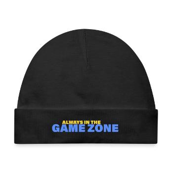 GAME ZONE - Baby Premium Organic Mütze - Schwarz - Vorne