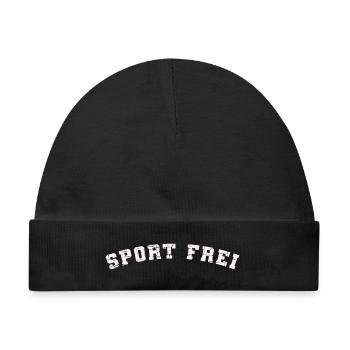 Sport Frei Design Scratch - Baby Premium Organic Mütze - Schwarz - Vorne