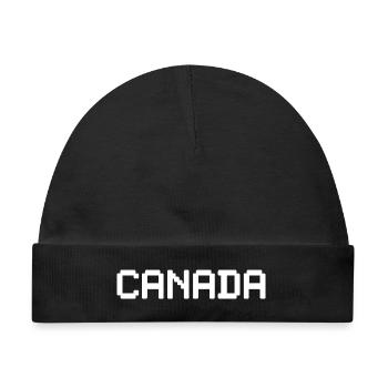 CANADA - Baby Premium Organic Mütze - Schwarz - Vorne
