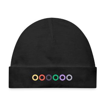 Gitarren Saiten Farb Code | Konzert, Rock, Musik - Baby Premium Organic Mütze - Schwarz - Vorne