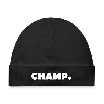CHAMP - Baby Premium Organic Mütze - Schwarz - Vorne