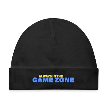 GAME ZONE - Baby Premium Organic Mütze - Schwarz - Vorne