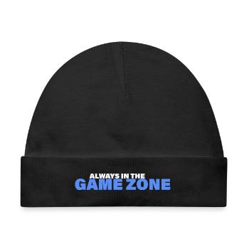GAME ZONE - Baby Premium Organic Mütze - Schwarz - Vorne