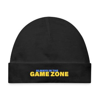 GAME ZONE - Baby Premium Organic Mütze - Schwarz - Vorne