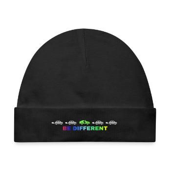 Be different - Baby Premium Organic Mütze - Schwarz - Vorne
