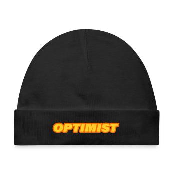 OPTIMIST - Baby Premium Organic Mütze - Schwarz - Vorne