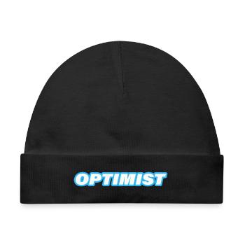 OPTIMIST - Baby Premium Organic Mütze - Schwarz - Vorne