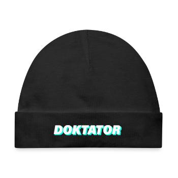 DOKTATOR - Baby Premium Organic Mütze - Schwarz - Vorne