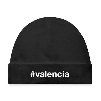 VALENCIA Hashtag - Baby Premium Organic Mütze - Schwarz - Vorne