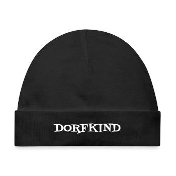 Dorfkind Handlettering - Baby Premium Organic Mütze - Schwarz - Vorne