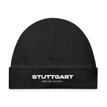 Stuttgart - Baby Premium Organic Mütze - Schwarz - Vorne