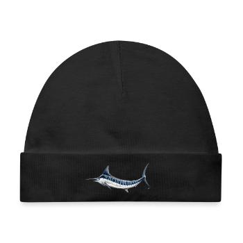 Blue Marlin - Blauer Marlin - Espadon - Fisch - Baby Premium Organic Mütze - Schwarz - Vorne