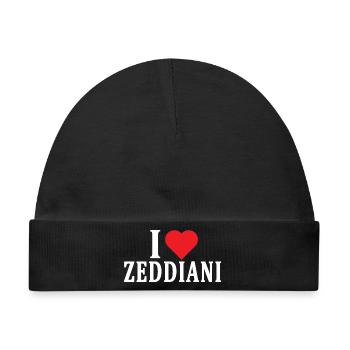 T-Shirt Io amo Zeddiani T-Shirt Sardinien - Baby Premium Organic Mütze - Schwarz - Vorne