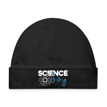 Science Boy - Baby Premium Organic Mütze - Schwarz - Vorne