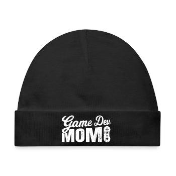 Game Dev Mom - Baby Premium Organic Mütze - Schwarz - Vorne