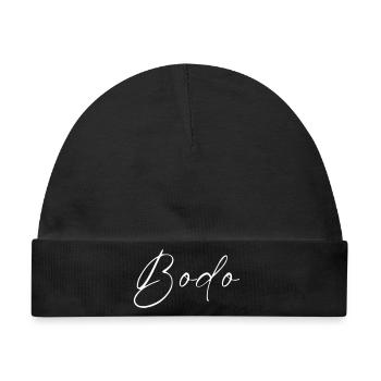 Bodo Name T-Shirt Geschenk Für Männer - Baby Premium Organic Mütze - Schwarz - Vorne