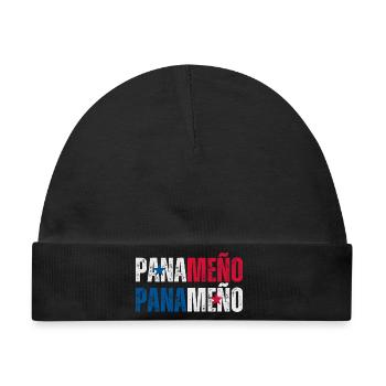 Panamaische Flagge, panamaischer Stolz - Baby Premium Organic Mütze - Schwarz - Vorne