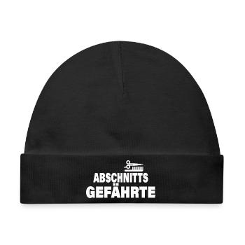 ABSCHNITTSGEFÄHRTE - Baby Premium Organic Mütze - Schwarz - Vorne