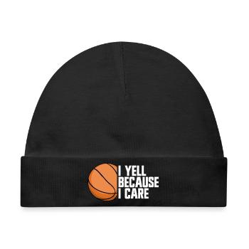 Basketball-Eltern-Basketball - Baby Premium Organic Mütze - Schwarz - Vorne