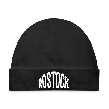 Rostock - Baby Premium Organic Mütze - Schwarz - Vorne