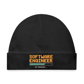 Softwareentwickler in Ausbildung Debugging Humor - Baby Premium Organic Mütze - Schwarz - Vorne