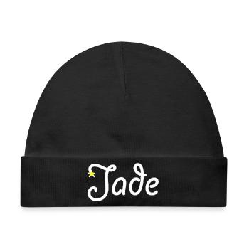 Jade - Baby Premium Organic Mütze - Schwarz - Vorne