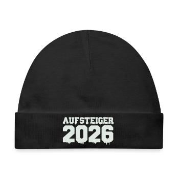 Aufsteiger 2026 Motiv - Baby Premium Organic Mütze - Schwarz - Vorne