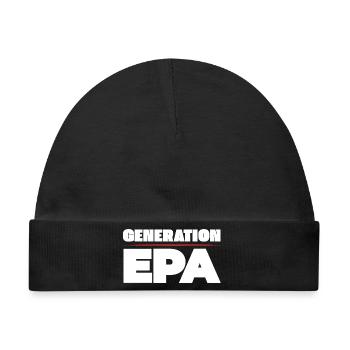 Generation EPA - Baby Premium Organic Mütze - Schwarz - Vorne